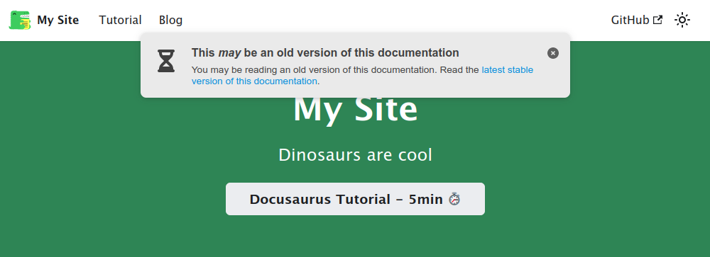 Non-stable notification